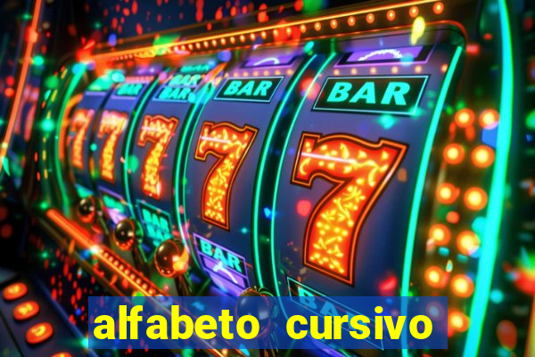 alfabeto cursivo para treinar caligrafia